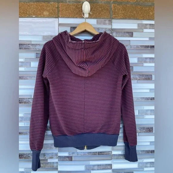 NSF Stripes Print Zip Up Jacketsmall